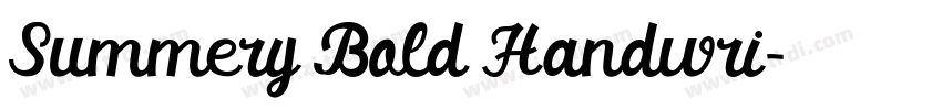 Summery Bold Handwri字体转换